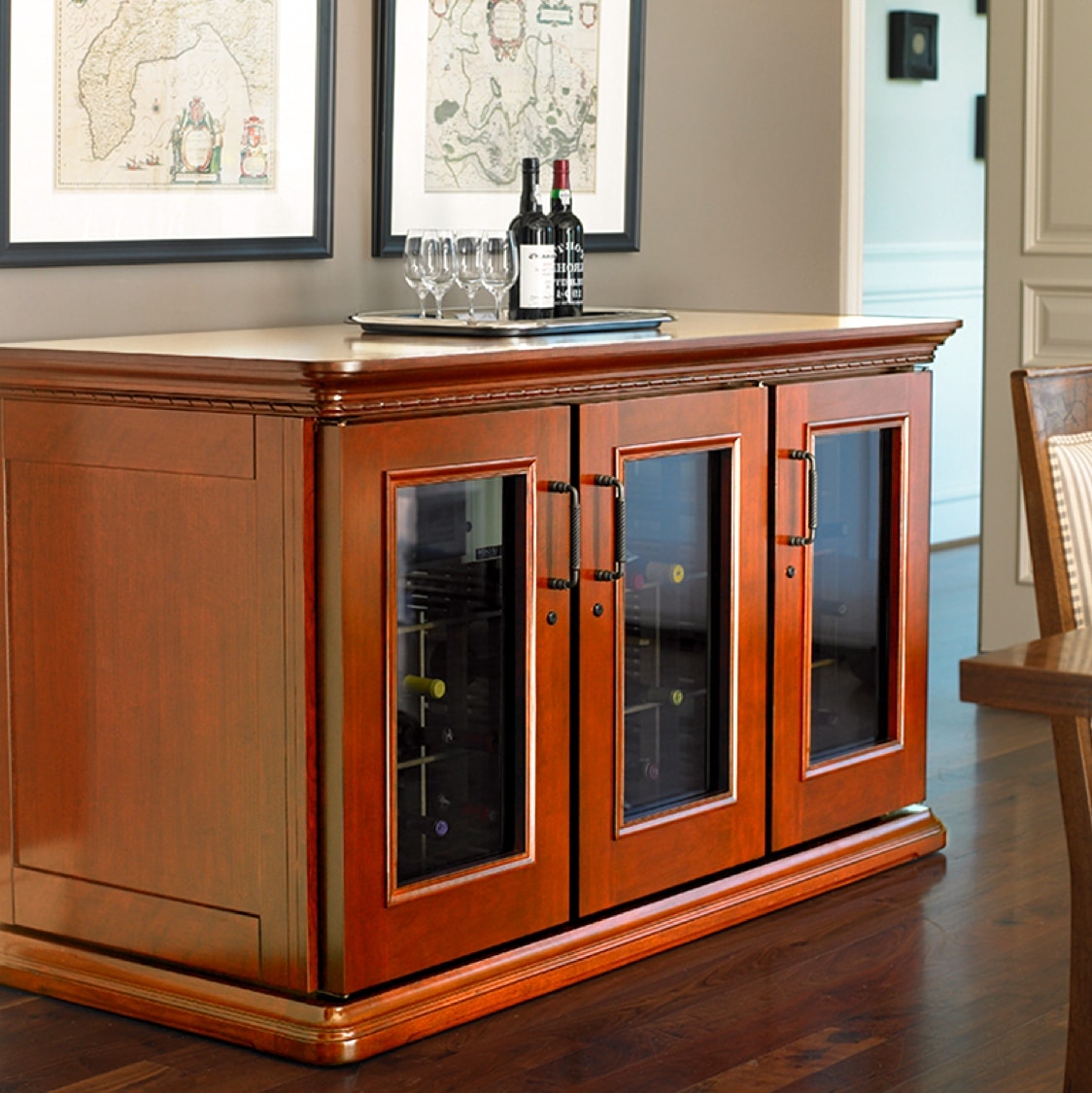 Le Cache European Country Wine Cabinets : Coastal Custom Wine Cellars